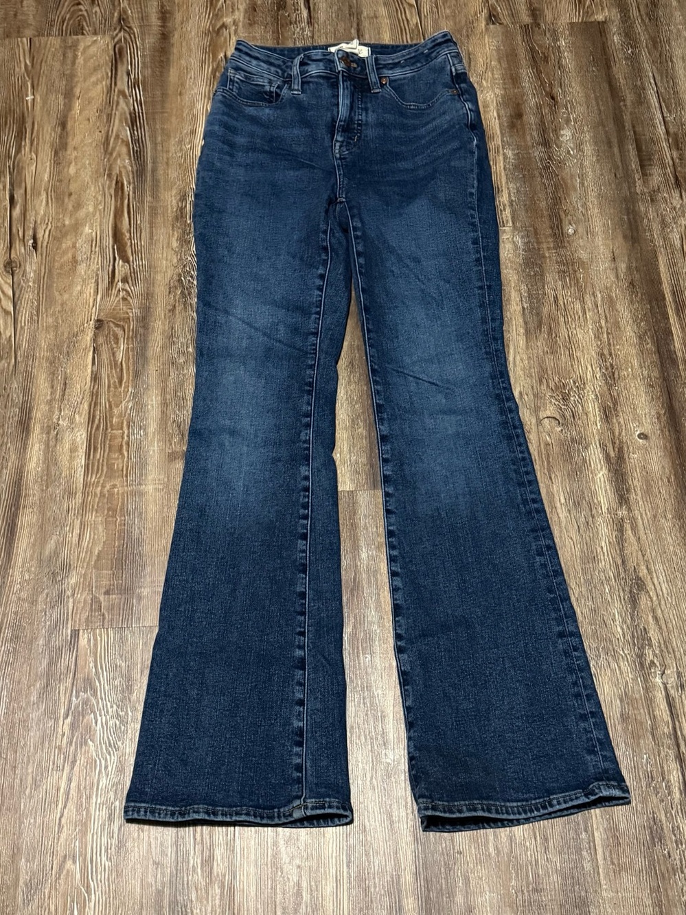 Madewell Curvy Skinny Flare Jeans Women's 25 High Rise in Alvord Wash Denim